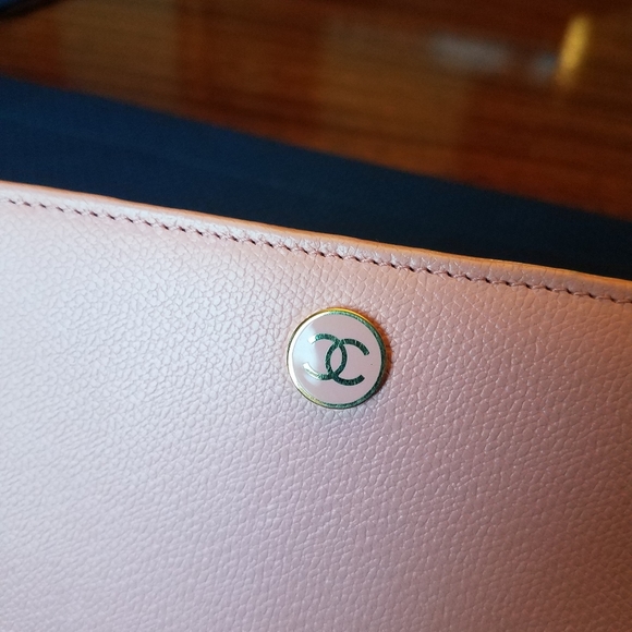 SOLD@! Auth. Chanel Pink Coco Long Wallet - Picture 4 of 12